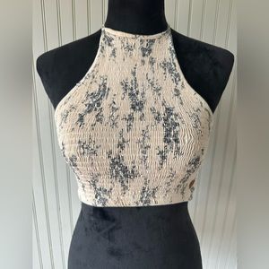 Smocked halter top